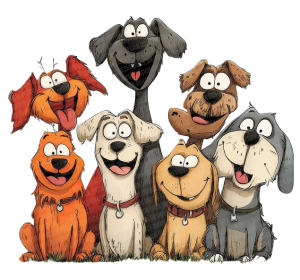 happy dogs
